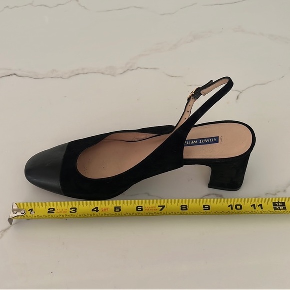STUART WEITZMAN Loraina Leather Slingback
Pumps Black size 10.5 - Picture 11 of 13